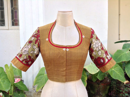 OCHRE WITH KALAMKARI