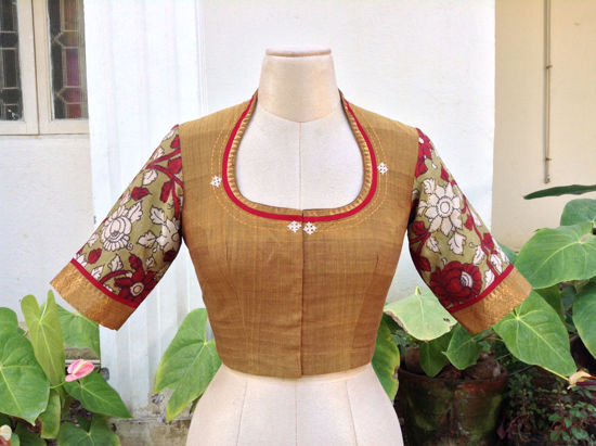 OCHRE WITH KALAMKARI