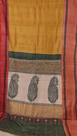 Ganga Jamuna in Mango & Peach