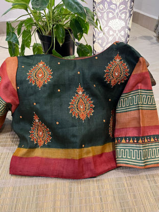 Emerald Whispers in Silk