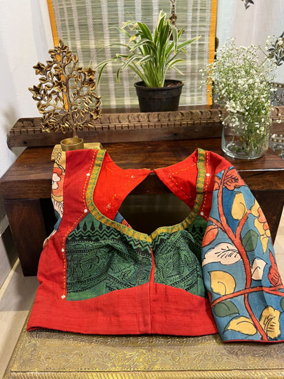 Choli Charm in Orange & Green