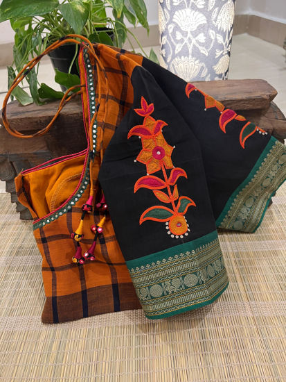 Echoes of Kandangi – Mustard & Black