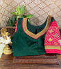 Emerald & Red — A Classic in ikkat Silk
