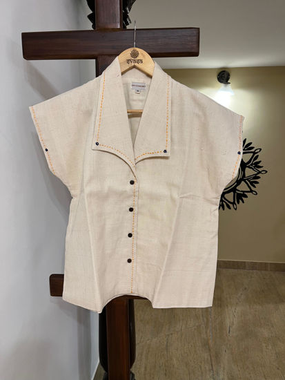 Swara Top – White Khadi