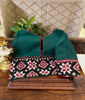 Chaya in Emerald & Telia Rumal Tones