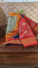 Blue and vermillion