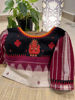 Bhumi in ivory and maroon