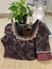 Ajrakh Allure in Blue & Maroon