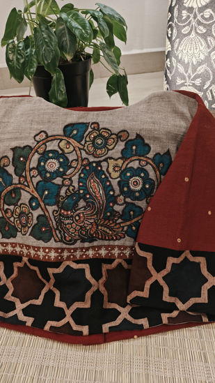 Annam in Blue | Ajrakh Meets Mithra