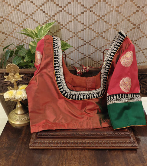 Fiery Red Brocade
