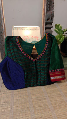 Cut Choli • Green & Blue ✨