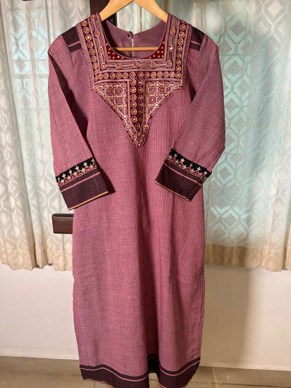 Pink Echoes of the Past Kurta