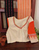 Ivory & Orange Weave weave