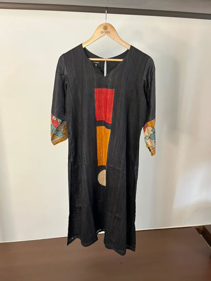CHARCOAL TUSSAR KURTA