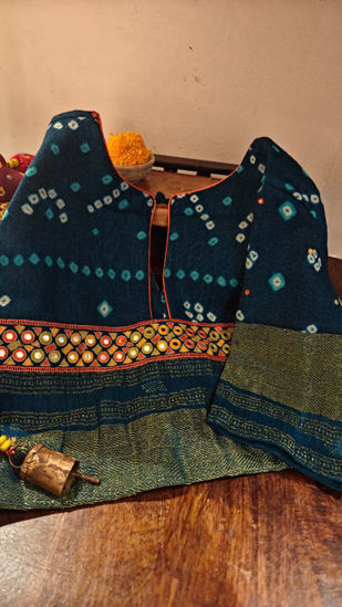 Blue & Gold Bandhani | A Joyful Statement