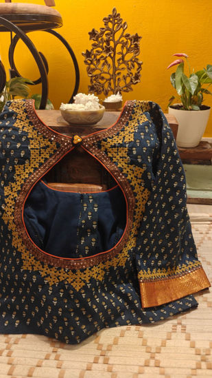 Desert Lines in Indigo