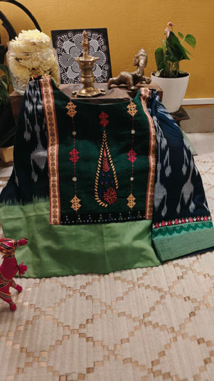 Midnight Ikkat with Charcoal Stories