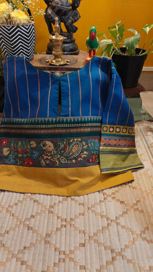 Blue Kanchi Cotton