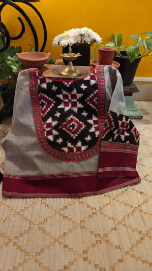 Bluish Grey Telia Rumal