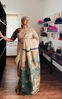 Pichwai in Sage -tussar silk