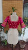 Vibrant Bandhani in Maroon & Gold