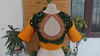 Vibrant Bandhani in Green & Gold
